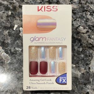 NEW KISS Glam Fantasy Gel Look Ultra Finish Press-On Nail Set